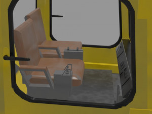 Soviet bulldozer T-330 3D Model