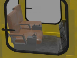 Soviet bulldozer T-330 3D Model