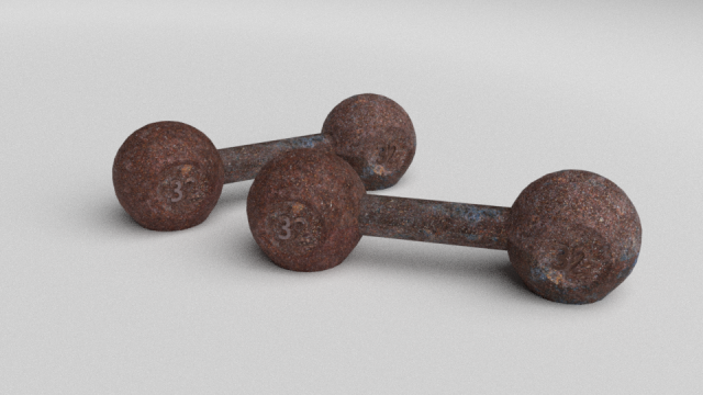 Soviet dumbbell Modèle 3D .c4d .max .obj .3ds .fbx .stl .blend 