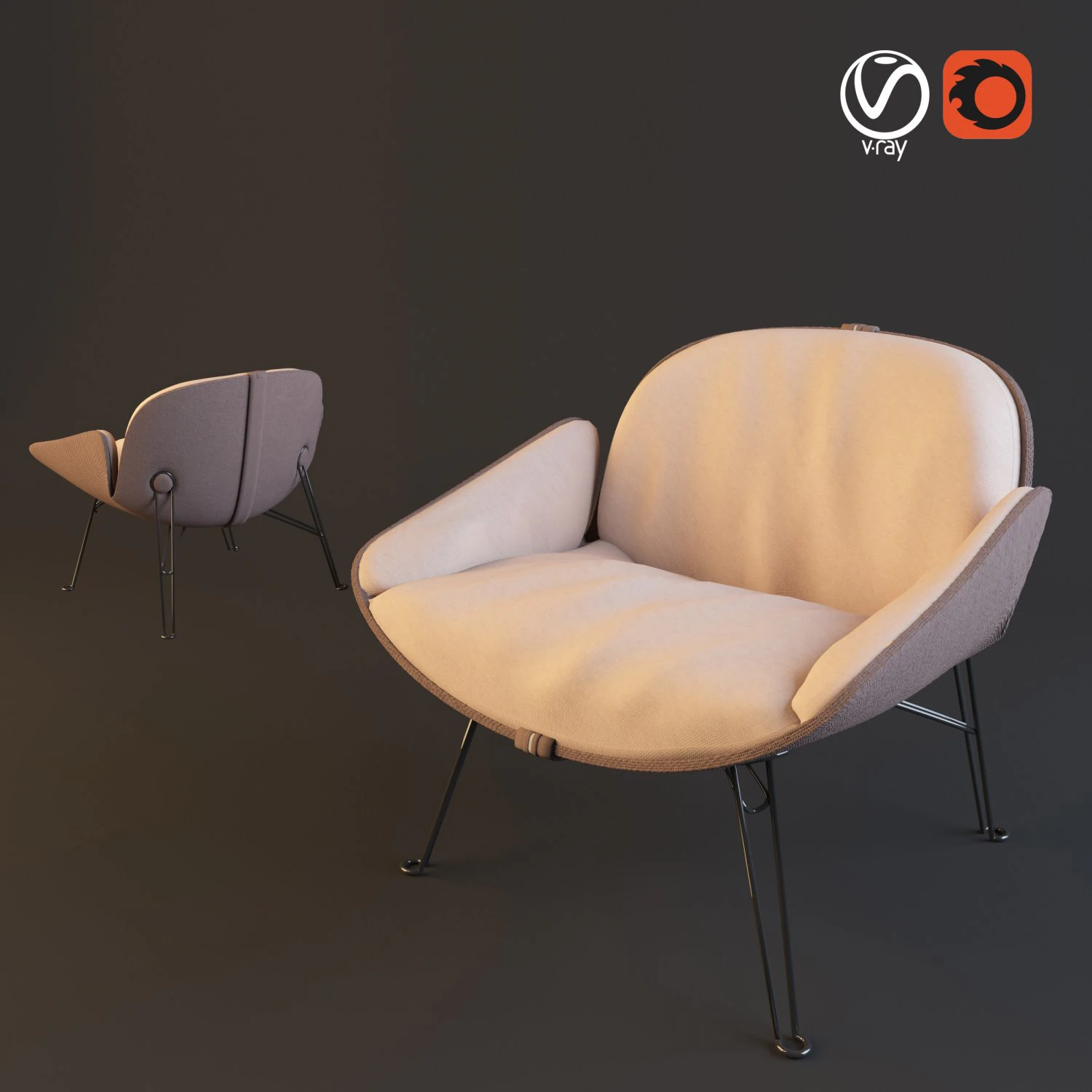 Chair 3D Model .c4d .max .obj .3ds .fbx .stl .blend 