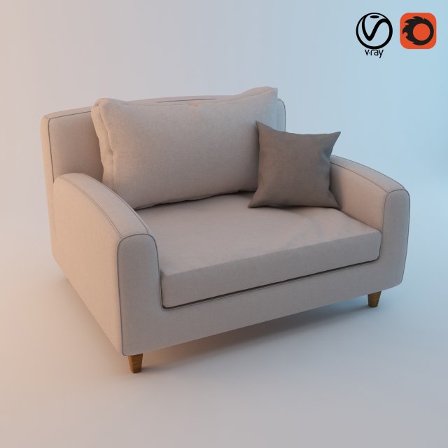 Sofa Model 3D .c4d .max .obj .3ds .fbx .stl .blend 