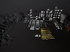 Kit de ambiente modular de fic&ccedil;&atilde;o cient&iacute;fica Modelo 3D