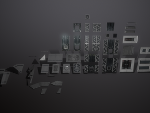 Sci-Fi Modular Enviroment Kit 3D Model