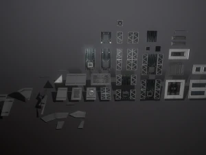 Sci-Fi Modular Enviroment Kit 3D Model