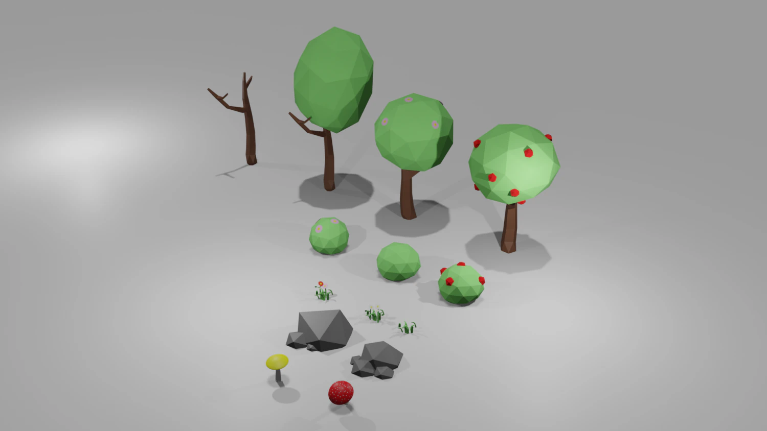 Forest - Asset 3D Model .c4d .max .obj .3ds .fbx .stl .blend 