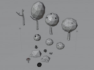 Forest - Asset 3D मॉडल