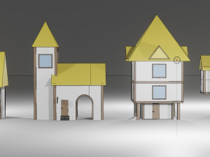Middle Ages Town-asset 3D Model