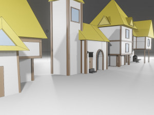 Middle Ages Town-asset 3D Model