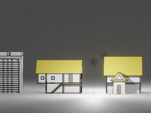 Middle Ages Town-asset 3D Model