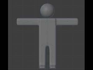 Lowpoly Stickman 3Dモデル