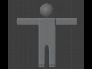 Stickman lowpoly Modello 3D