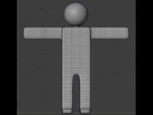 Lowpoly Stickman 3Dモデル