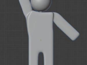Stickman lowpoly Modello 3D