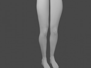 Female legs 3D 模型