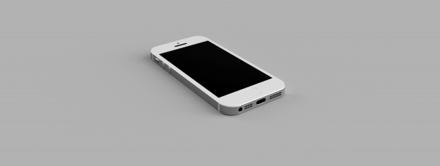 IPhone 5 3D Model .c4d .max .obj .3ds .fbx .stl .blend 
