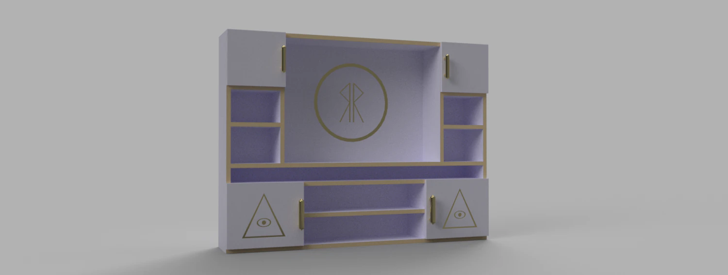 Wardrobe 3D Model .c4d .max .obj .3ds .fbx .stl .blend 