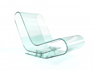 Glass Armchair 3D Model