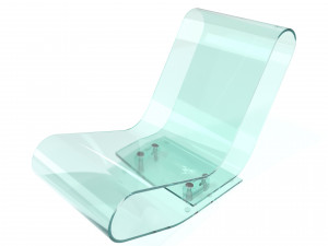 Glass Armchair 3D Model