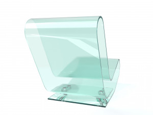 Glass Armchair 3D Model