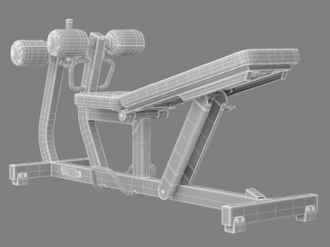 Technogym Ab Crunch Pure 3D Model