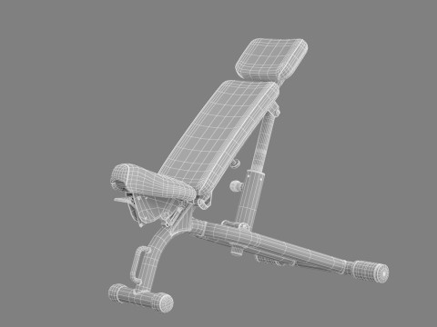 Technogym Adjustable Bench 3D Model