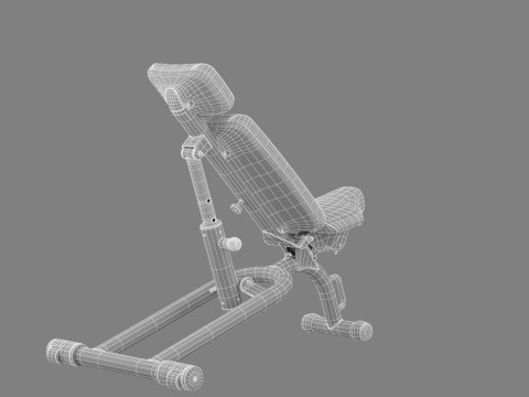 Technogym Adjustable Bench 3D Model