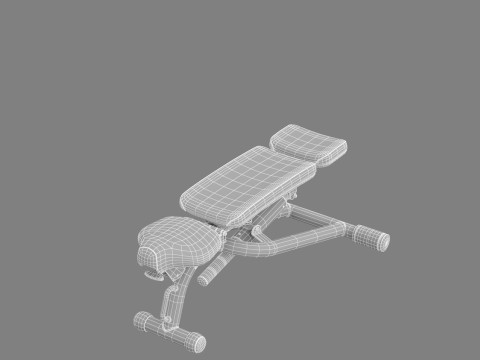 Technogym Adjustable Bench 3D Model
