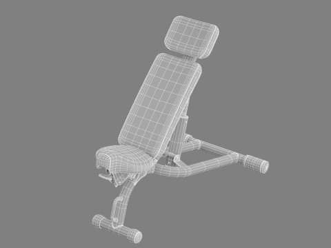 Technogym Adjustable Bench 3D Model