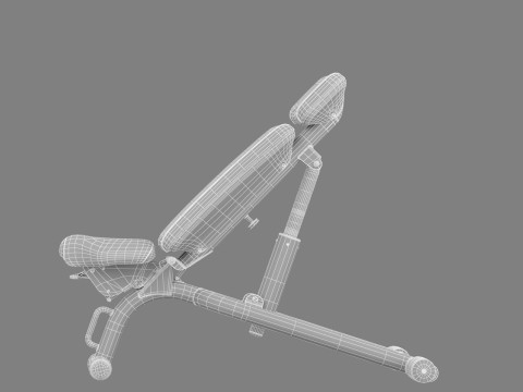 Technogym Adjustable Bench 3D Model