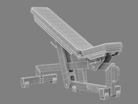 Technogym Adjustable Bench Pure 3D Model