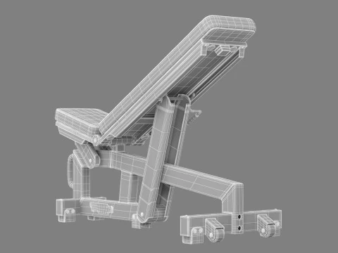 Technogym Adjustable Bench Pure 3D Model