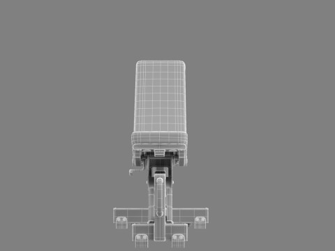Technogym Adjustable Bench Pure 3D Модель