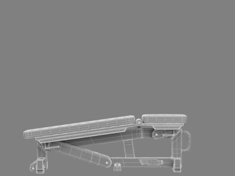 Technogym Adjustable Bench Pure 3D Model