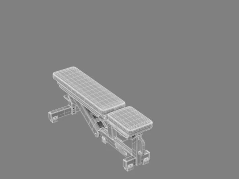 Technogym Adjustable Bench Pure 3D Model