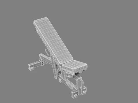 Technogym Adjustable Bench Pure 3D Model