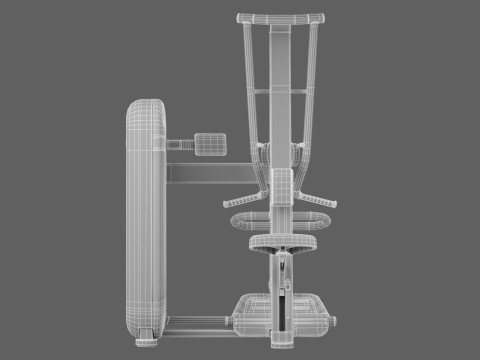 Technogym Artis Rear Delt Row Modelo 3D