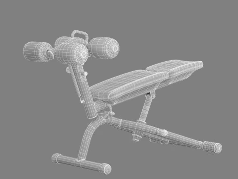 Technogym Crunch Bench 3D Model
