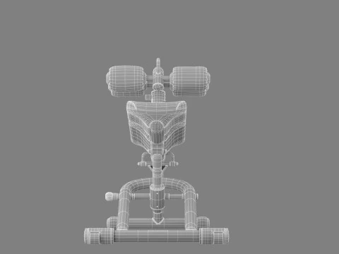 Technogym Crunch Bench 3D Model