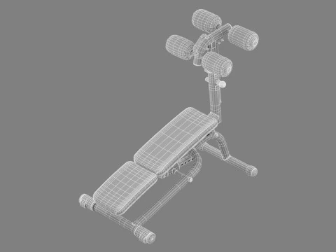 Technogym Crunch Bench 3D Model