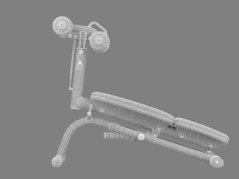 Technogym Crunch Bench 3D Model