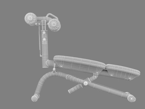 Technogym Crunch Bench 3D Model