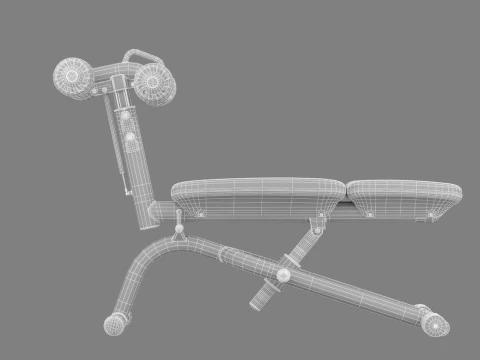 Technogym Crunch Bench 3D Model