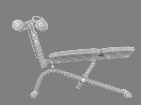 Technogym Crunch Bench 3D-Modell