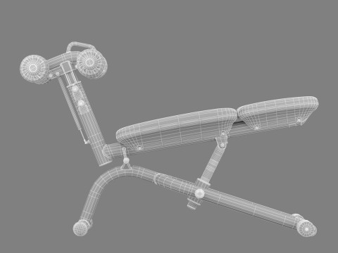 Technogym Crunch Bench 3D-Modell