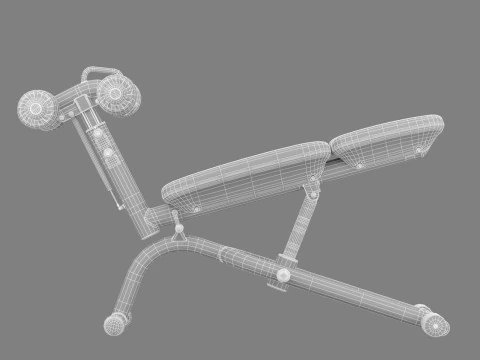Technogym Crunch Bench 3D Model