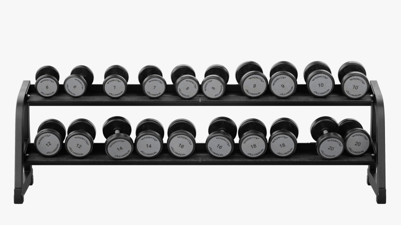 Technogym Dumbbels Rack Pure Modelo 3D .c4d .max .obj .3ds .fbx .stl .blend 