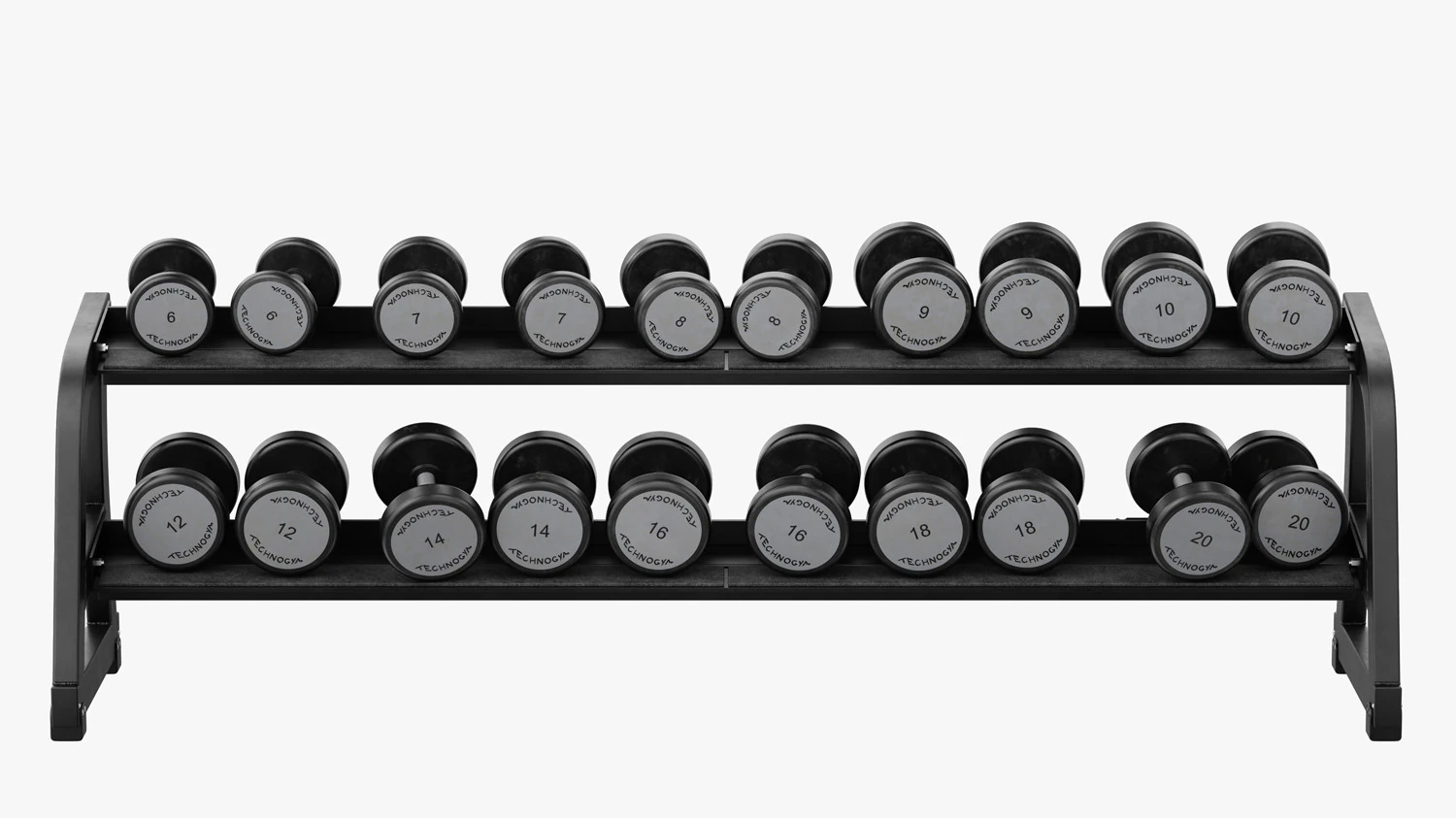 Technogym Dumbbels Rack Pure 3D Model .c4d .max .obj .3ds .fbx .stl .blend 