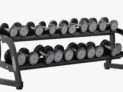 Technogym Dumbbels Rack Pure Modelo 3D