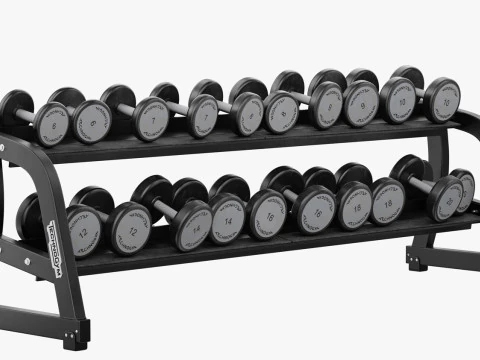 Technogym Dumbbels Rack Pure 3D Model