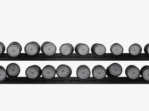 Technogym Dumbbels Rack Pure Modelo 3D
